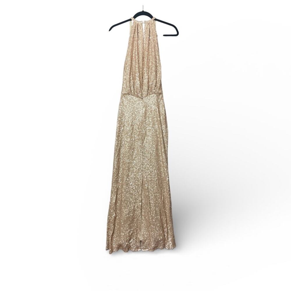 Sorella Vita Sequin Halter Neck Maxi Dress Size 4 Bridesmaid Wedding Prom‎